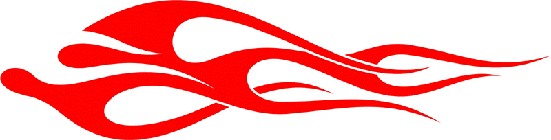 CLASSIC_36 Graphic Flame Decal