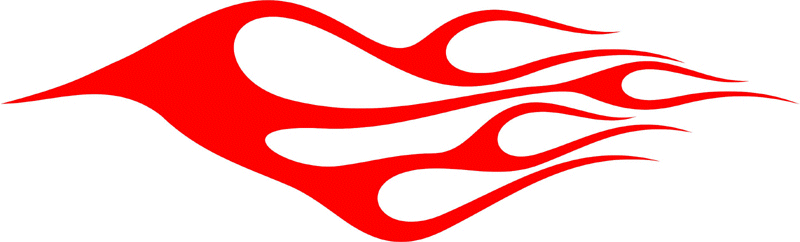CLASSIC_39 Graphic Flame Decal