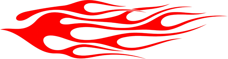 CLASSIC_40 Graphic Flame Decal