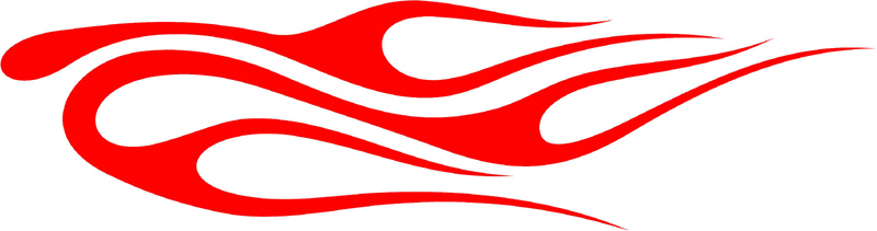 CLASSIC_41 Graphic Flame Decal