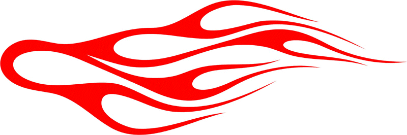 CLASSIC_42 Graphic Flame Decal