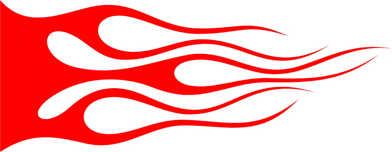 CLASSIC_43 Graphic Flame Decal