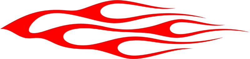 CLASSIC_44 Graphic Flame Decal