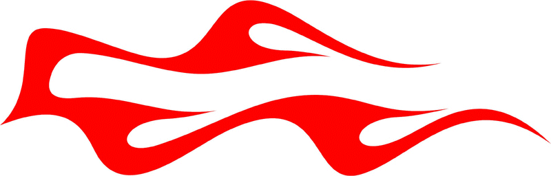 CLASSIC_45 Graphic Flame Decal