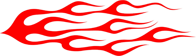 CLASSIC_46 Graphic Flame Decal
