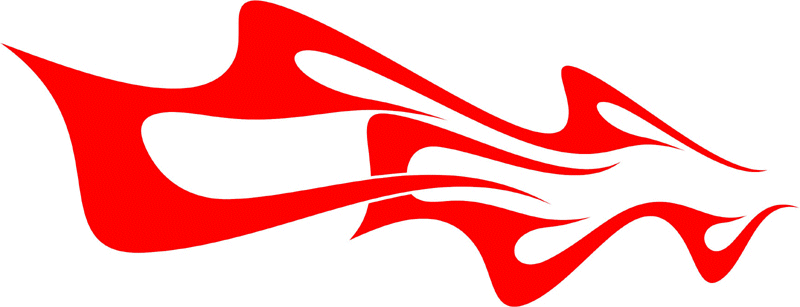 CLASSIC_47 Graphic Flame Decal