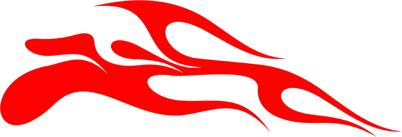 CLASSIC_48 Graphic Flame Decal
