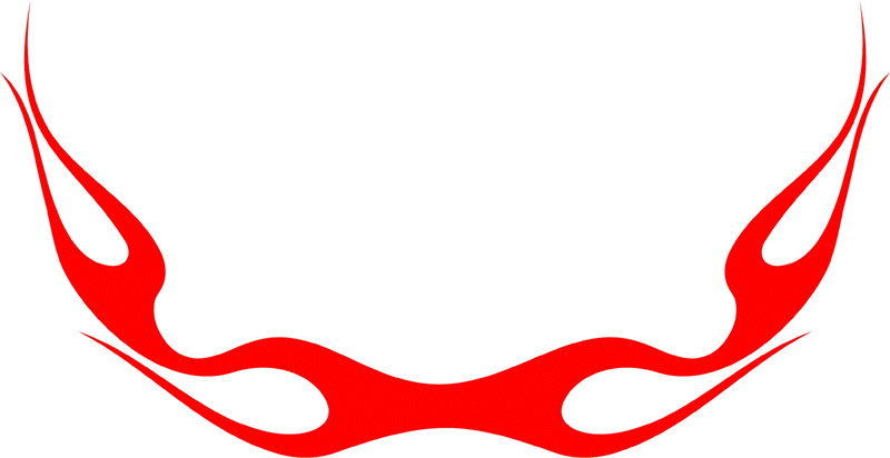 CLASSIC_49 Graphic Flame Decal