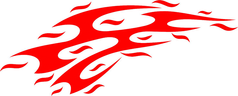 FLAMING_01 Graphic Flame Decal
