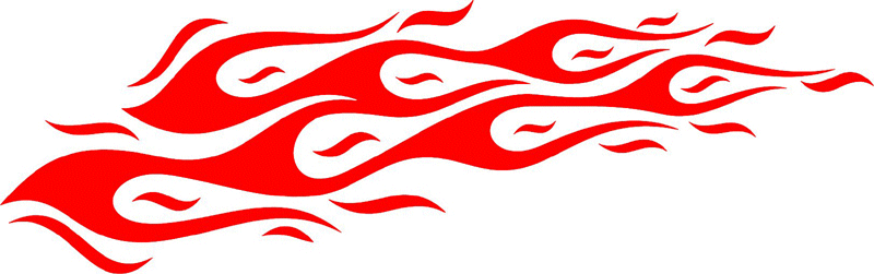 FLAMING_05 Graphic Flame Decal