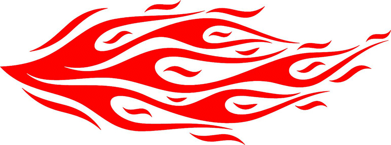 FLAMING_07 Graphic Flame Decal