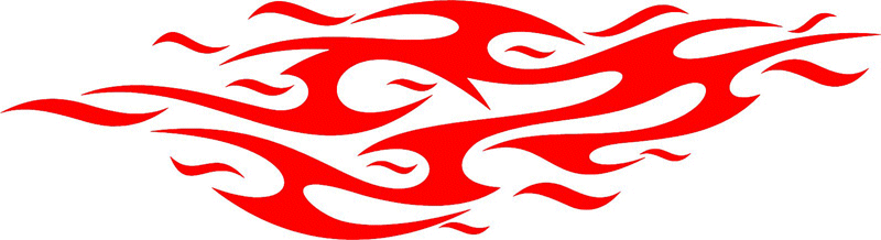 FLAMING_08 Graphic Flame Decal