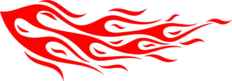 FLAMING_09 Graphic Flame Decal