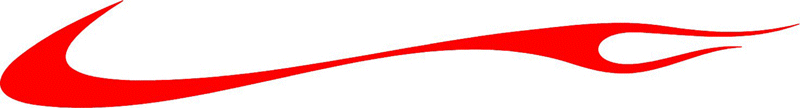 SWOOSH_05 Graphic Flame Decal