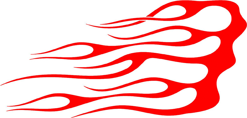 classic_red_43 Graphic Flame Decal