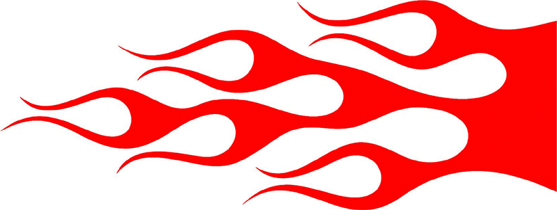 classic_red_88 Graphic Flame Decal