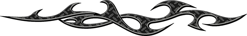 DIAMOND1_00 Diamondplate Flames Graphic Flame Decal