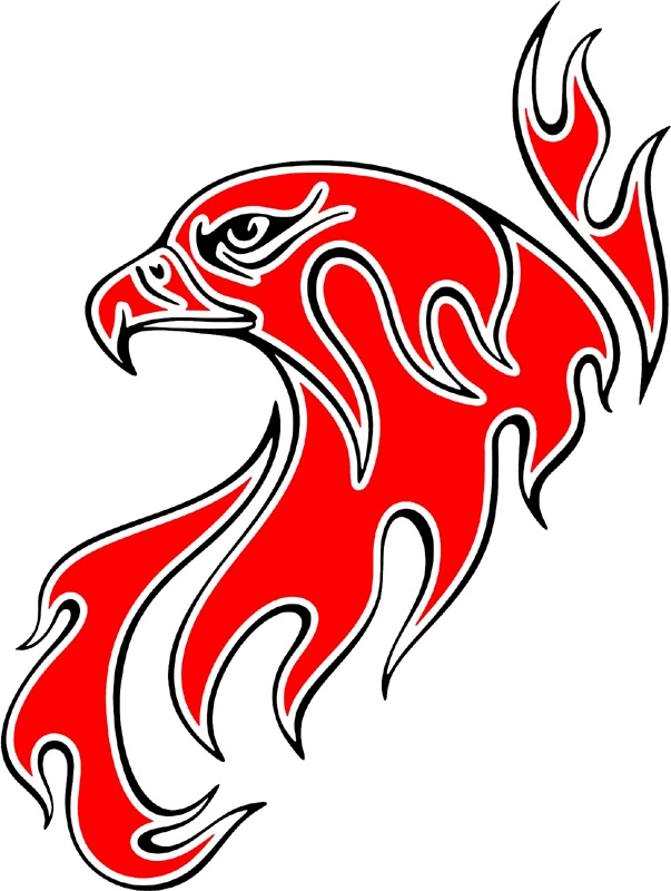 esefl_07 Easy Eagle Flames Graphic Flame Decal