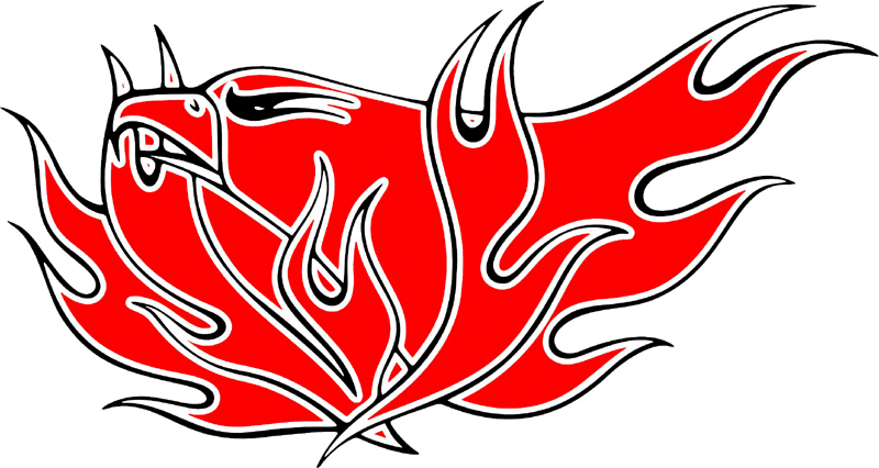 esefl_11 Easy Eagle Flames Graphic Flame Decal