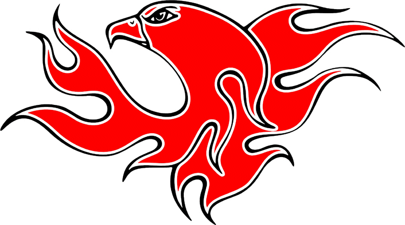 esefl_14 Easy Eagle Flames Graphic Flame Decal