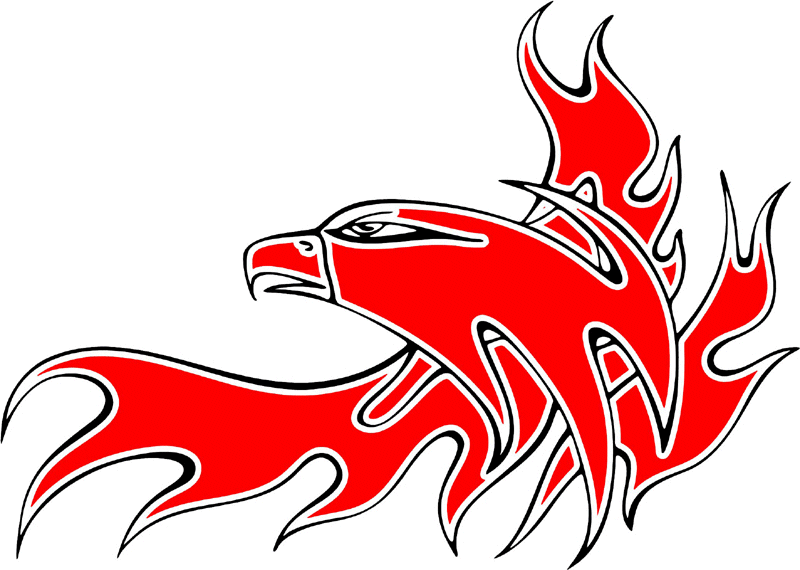 esefl_22 Easy Eagle Flames Graphic Flame Decal