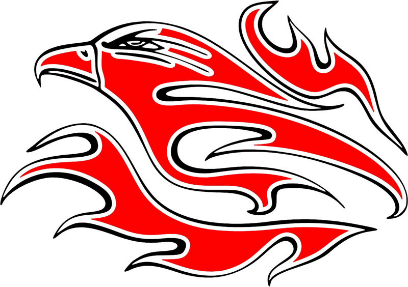 esefl_23 Easy Eagle Flames Graphic Flame Decal
