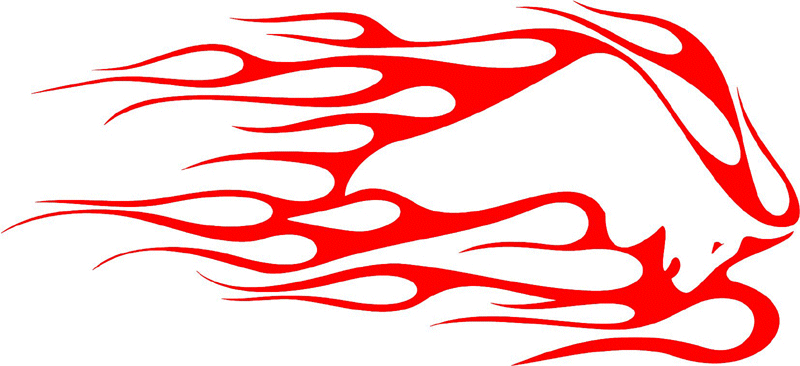 exclusive_00 Exclusive Flames Graphic Flame Decal