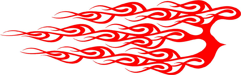 exclusive_08 Exclusive Flames Graphic Flame Decal