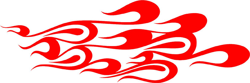 exclusive_25 Exclusive Flames Graphic Flame Decal