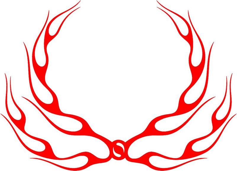 exclusive_43 Exclusive Flames Graphic Flame Decal