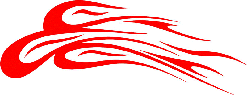 exclusive_64 Exclusive Flames Graphic Flame Decal