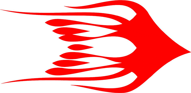 exclusive_68 Exclusive Flames Graphic Flame Decal