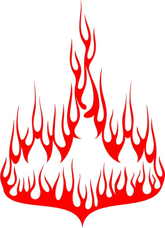exclusive_70 Exclusive Flames Graphic Flame Decal