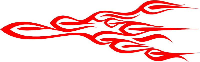 exclusive_71 Exclusive Flames Graphic Flame Decal