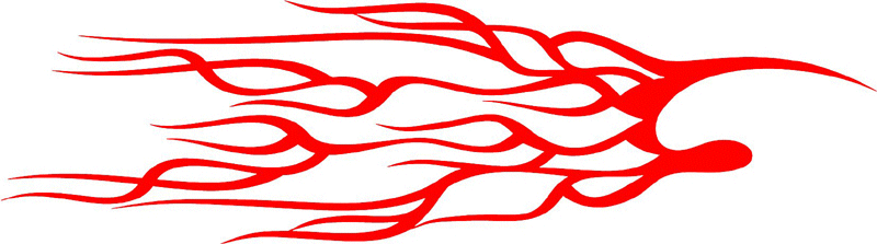 exclusive_74 Exclusive Flames Graphic Flame Decal