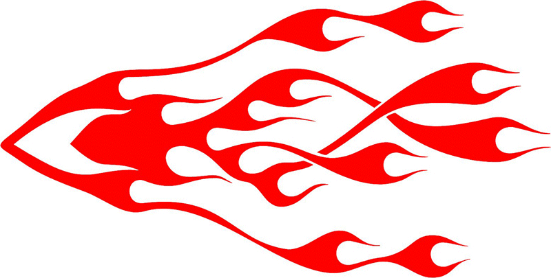 exclusive_78 Exclusive Flames Graphic Flame Decal