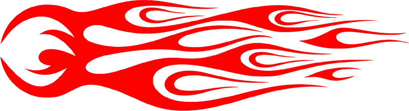 exclusive_82 Exclusive Flames Graphic Flame Decal