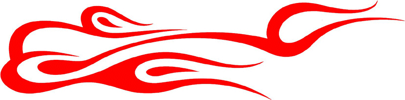 exclusive_86 Exclusive Flames Graphic Flame Decal