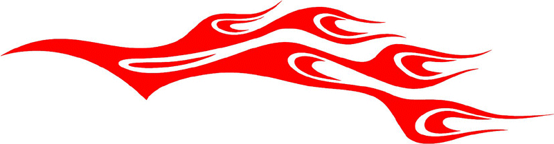 exclusive_88 Exclusive Flames Graphic Flame Decal