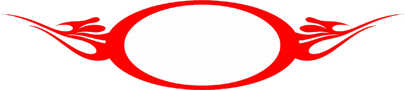 FRAME_02 Cool Flaming Border Graphic Flame Decal