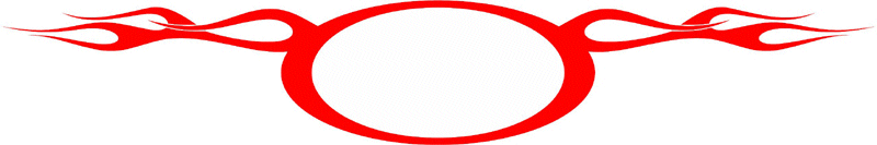 FRAME_19 Cool Flaming Border Graphic Flame Decal