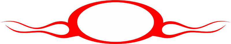 FRAME_21 Cool Flaming Border Graphic Flame Decal