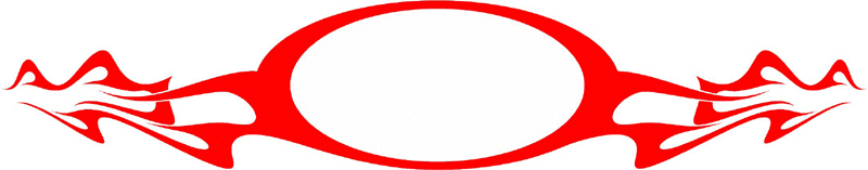 FRAME_39 Cool Flaming Border Graphic Flame Decal