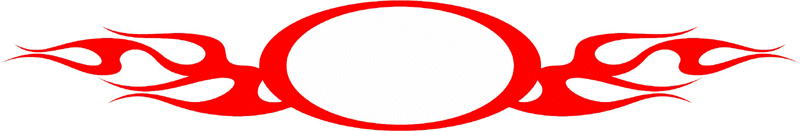 FRAME_40 Cool Flaming Border Graphic Flame Decal