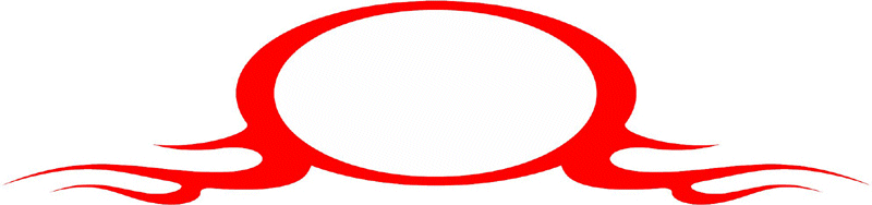 FRAME_45 Cool Flaming Border Graphic Flame Decal