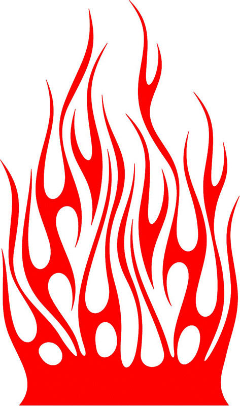 extra_01 Hood Flame Graphic Flame Decal