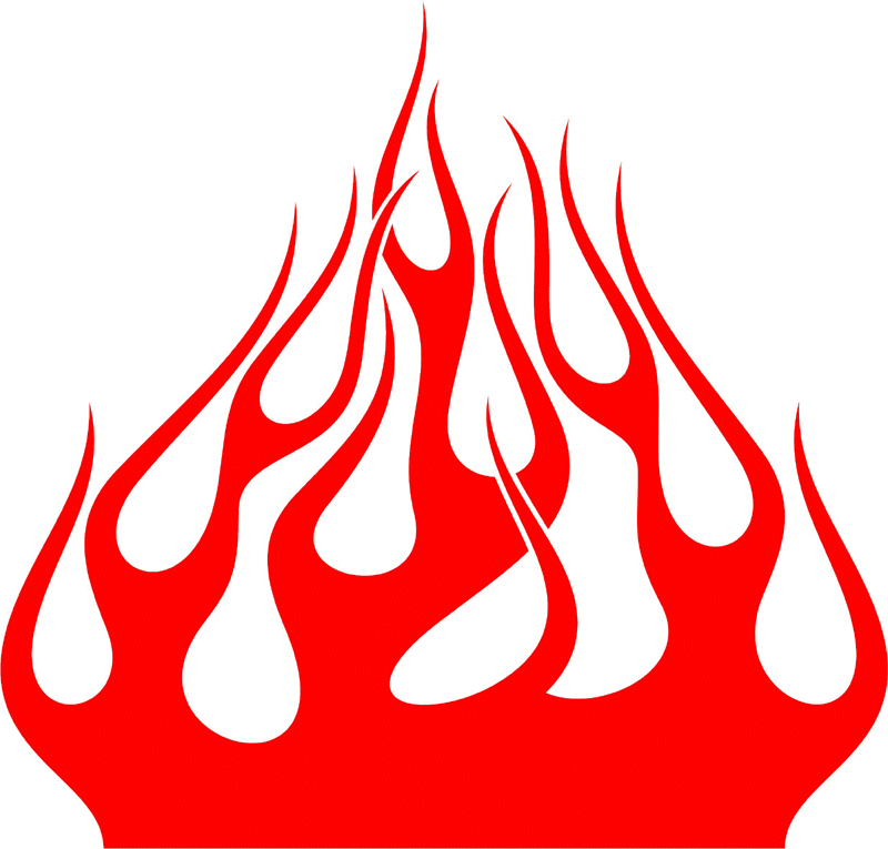 hood_01 Hood Flame Graphic Flame Decal