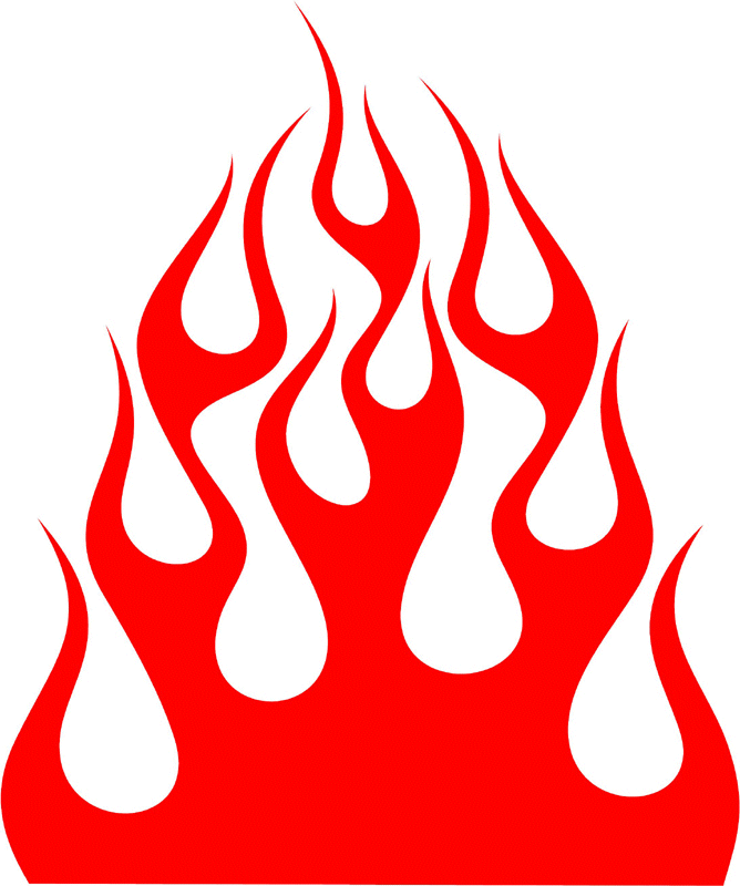 hood_02 Hood Flame Graphic Flame Decal