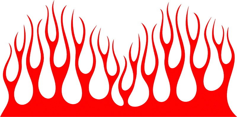 large_00 Large Flame Graphic Flame Decal
