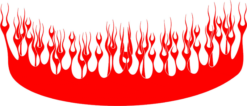 large_05 Large Flame Graphic Flame Decal